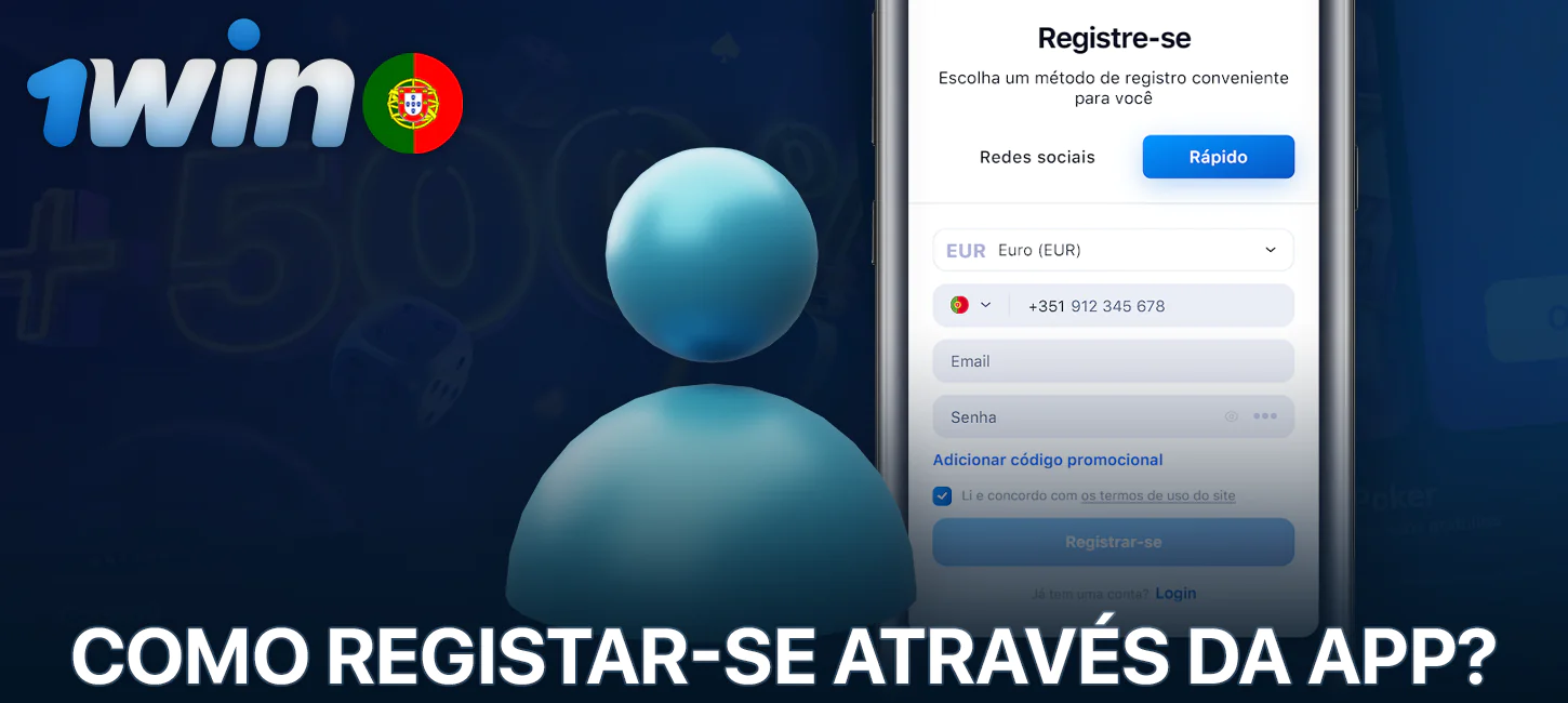 Registo na aplicação móvel 1Win em Portugal