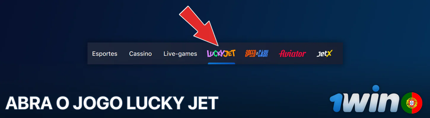 Abrir o jogo Lucky Jet no 1Win